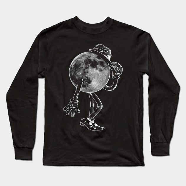 MoonWalk Long Sleeve T-Shirt by Gums Arty